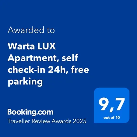 Warta Lux Apartment, Self Check-in 24h, Free Parking * Poznaň